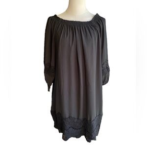 ***SOLD***LOFT Black Light Weight Summer Dress Size Small